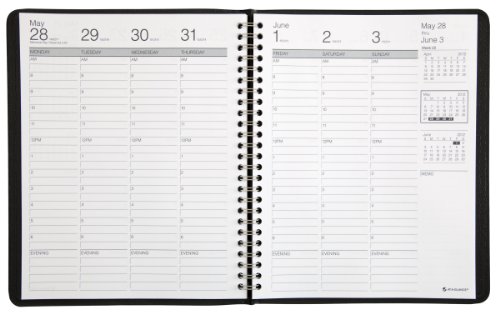 AT-A-GLANCE Recycled Weekly Appointment Book, 6 x 9 Inches, Black, 2013 (70-865-05)