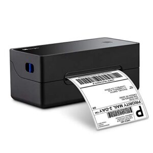 logia thermal 300 dpi label printer | high-speed 4×6 & barcode printer for shipping & postage labels | commercial grade compatible w/amazon, ebay, etsy, stamps.com etc. – fanfold and roll label holder
