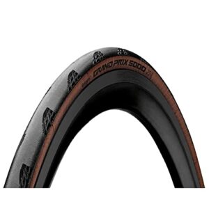 Continental Pair Grand Prix 5000 Folding Tires 700x25c Black Transparent 700c, 700x25