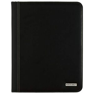 2022 monthly padfolio by at-a-glance, 9″ x 11″, large, executive, black (7029005)