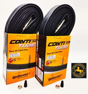 continental race 28″ wide 700×25-32c inner tubes – 42mm presta valve (pack of 2 w/conti sticker)