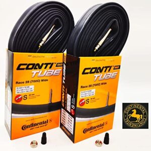 Continental Race 28" Wide 700x25-32c Inner Tubes - 42mm Presta Valve (Pack of 2 w/Conti Sticker)