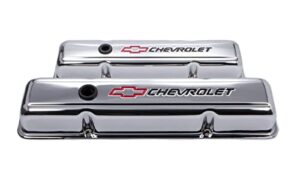 proform 141-899 stamped valve cover chevrolet and bow tie emblem, pair