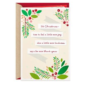 hallmark christmas card (more joy, kindness, thank-yous)