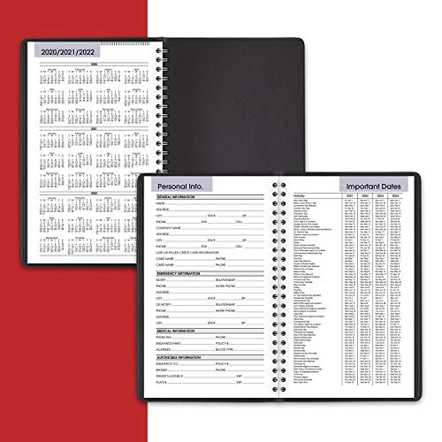 2021 Weekly Appointment Book & Planner by AT-A-GLANCE, 4-7/8" x 8", Small, DayMinder, Black (G2000021)