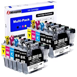 ink4work lc3013xl 10-pack compatible replacement for brother lc-3013 lc3013 lc3011 lc-3011 xl ink cartridge to use with mfc-j491dw mfc-j497dw mfc-j690dw mfc-j895dw (4b, 2c, 2m, 2y)