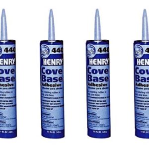 4 Pack of Henry, WW Company 12105 11OZ #440 Cove Adhesive
