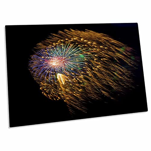 3dRose USA, Colorado, Frisco, Dillon Reservoir. Fireworks. - Desk Pad Place Mats (dpd-190708-1)