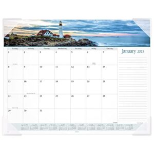 at-a-glance 2023 monthly desk calendar, desk pad, 21-3/4″ x 17″, standard, panoramic, landscape (89802)