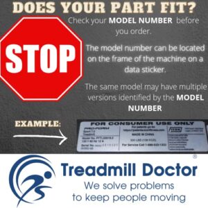 Treadmill Doctor Proform 495pi Treadmill Running Belt Model# 295231