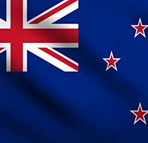 DMSE New Zealand Zealanders Kiwis Union Jack Flag 3X5 Ft Foot 100% Polyester 100D Flag UV Resistant (3' X 5' Ft Foot)