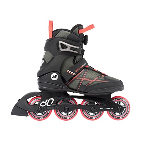 K2 Skate Alexis 80 Boa, 8, Gray_Coral