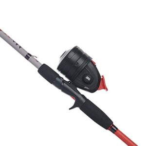 Abu Garcia Abumatic & Max X Spincast Reel and Fishing Rod Combo (Old & New Models), Red, 15 Size Reel - 6'6" - Medium - 2pc