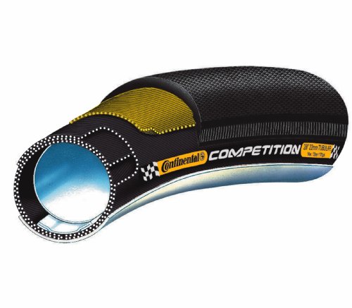 Continental Competition Tubular Road Bicycle Tire with Black Chili (28x25 (27x1), Tubular, Black)