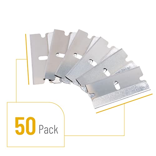 Bates- Single Edge Razor Blade, 50 pc, Razor Blades Scraper, Razor Blades Single Edge, Scraper Blades, Flat Razor Blade, One Edge Razor Blade, Single Sided Razor Blade, Single Edge Blades, Razor blade