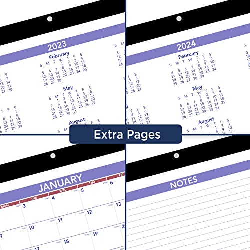 AT-A-GLANCE 2023 Wall & Desk Calendar, 11" x 8", Small, Monthly, Clear Cover Vinyl Holder (SK800)