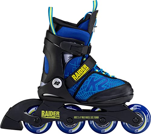 K2 Skate Raider Pro Pack,Blue_Yellow,4-8