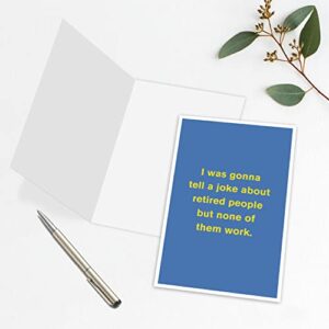 Humorous Retirement Card for Coworkers, Pun Coworker Leaving Card, Funny Farewell Card