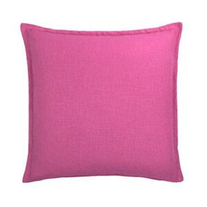 sherry kline frisco linen decorative pillow, 20″ x 20″, pink