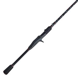 abu garcia vendetta casting fishing rod, black, 6’6″ – medium heavy – 1pc