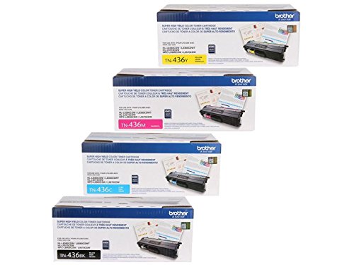 Brother TN-436 Super High Yield Toner Cartridge Set (6,500 Yield)