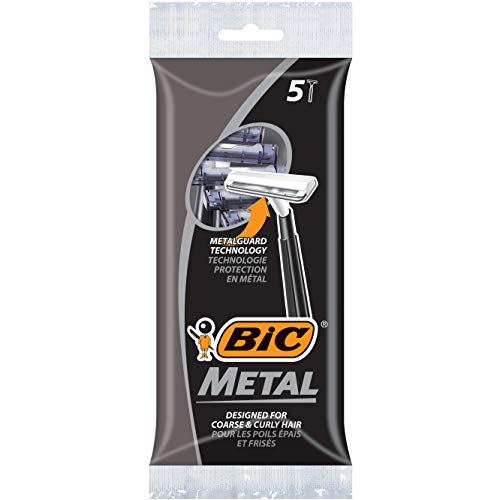 BIC Bic metal men's disposable shaving razors, single blade, 30 count (6 packs of 5 razors), 30 Count