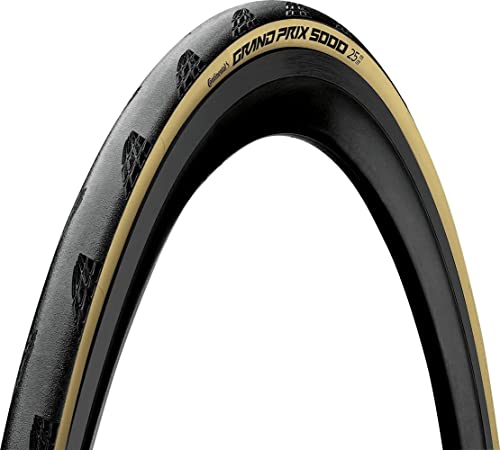 Continental Pair Grand Prix 5000 Folding Tires 700x25c Black Cream Road Race