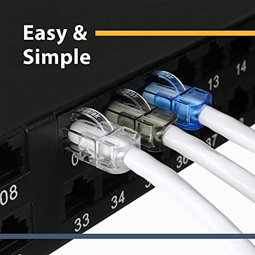 iSelek RJ45 CAT 6 Snagless Closed End Connector, 8P8C Ethernet Modular Connectors for Cat 5e and Category 6 Stranded and Solid Unshielded Wire and LAN Network Cable (Can, 50)
