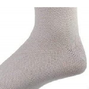 Sierra Socks Health Diabetic Wide Calf Cotton Crew Women's 2 Pair Pack (Fits Shoe Size 6-10, Socks 9-11, White)