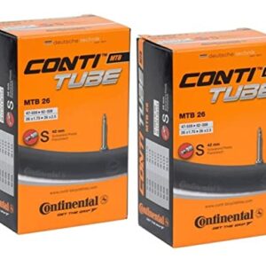 Continental MTB 26x1.75-2.5" / 47-559 -> 62-559 Inner Tubes - 42mm Presta Valve (Pack of 2 Tubes)