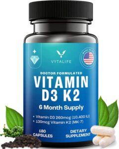 vitamin d3 k2 – vitamin k2, vitamin d k2 d3 vitamin supplement, k2 vitamin, vitamin d with k2, vitamin d3 with k2, vitamin d3 and k2, vitamin k2 d3 – vitamin d3 + k2 (1 pack, 6-month supply, 10400 iu)