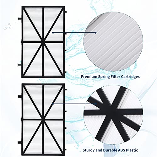 9991432-R4 Ultra Fine Cartridge Filter Panels Robotic Pool Filter Cleaner Replacement Parts Large Filter Panels Pool Cleaner Filter Compatible with Dolphin m400, m500,Nautilus Plus (8 Pieces)