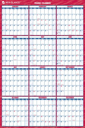 AT-A-GLANCE Vertical/Horizontal Wall Planner, 48 x 32 Inches, White and Cream, 2011 (PM326-28)