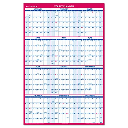 AT-A-GLANCE Vertical/Horizontal Wall Planner, 48 x 32 Inches, White and Cream, 2011 (PM326-28)