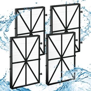 pool better 9991432-r4 ultra fine cartridge filter panels,4 pack robotic pool cleaner filter for dolphin m400, m500, nautilus cc plus, black and white