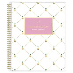 academic planner 2021-2022, simplified by emily ley for at-a-glance weekly & monthly planner, 8-1/2″ x 11″, large, customizable, for school, teacher, student, pineapple (el64-901a)
