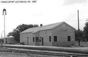lockwood missouri frisco depot train station real photo vintage postcard aa61380
