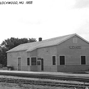 Lockwood Missouri Frisco Depot Train Station Real Photo Vintage Postcard AA61380
