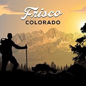 Frisco, Colorado, Hiker and Mountain Scene, (16x24 Wrapped Canvas, Wall Decor, Artwork)