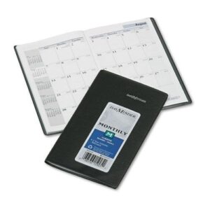 at-a-glance sk5300 recycled monthly planner, black, 3 5/8quot; x 6 3/16quot, 2014-2016