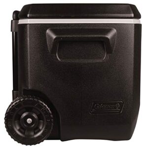 Coleman Rolling Cooler | 50 Quart Xtreme 5 Day Cooler with Wheels | Wheeled Hard Cooler Keeps Ice Up to 5 Days, Black