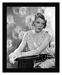 ruth chatterton – frisco jenny by hollywood photo archive – 17″ x 20″ black framed canvas art print – ready to hang