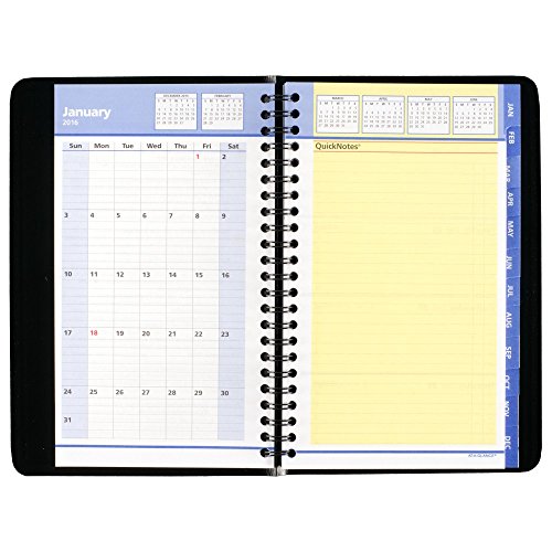 AT-A-GLANCE Weekly / Monthly Appointment Book 2016, Quick Notes, 12 Months, 4.88 x 8 Inch Page Size (760205)