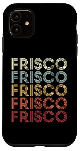 iPhone 11 Frisco Texas Frisco TX Retro Vintage Text Case