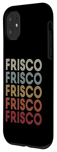 iPhone 11 Frisco Texas Frisco TX Retro Vintage Text Case