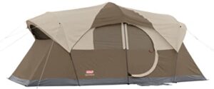 coleman weathermaster 10-person outdoor tent , brown