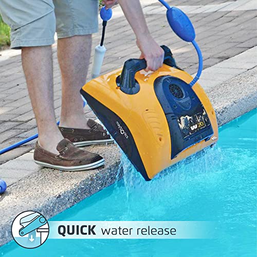 DOLPHIN W20 Commercial Robotic Pool [Vacuum] Cleaner with Caddy - Engineered for Unmatched Cleaning Performance - Ideal for Commercial Swimming Pools up to 68 Feet