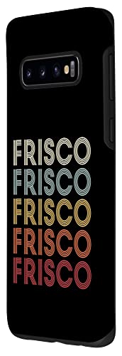 Galaxy S10 Frisco Texas Frisco TX Retro Vintage Text Case