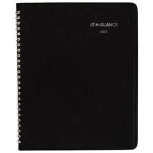2021 monthly planner by at-a-glance, 7″ x 8-3/4″, medium, dayminder, black (g4000021)