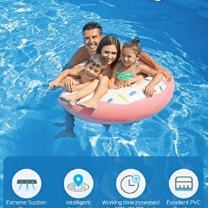 WYBOT Cordless Robotic Pool Cleaner, Ultra Strong Suction, Wall Climb Pool Vacuum with Intelligent Route Planning, Lasts 110Mins, Triple-Motor, Ideal for In-Ground Pools Up to 60 Feet (Black)